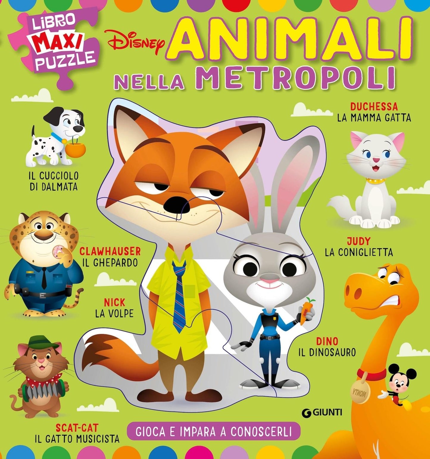 Animali nella metropoli Libro Maxi Puzzle::Gioca e impara a conoscerli