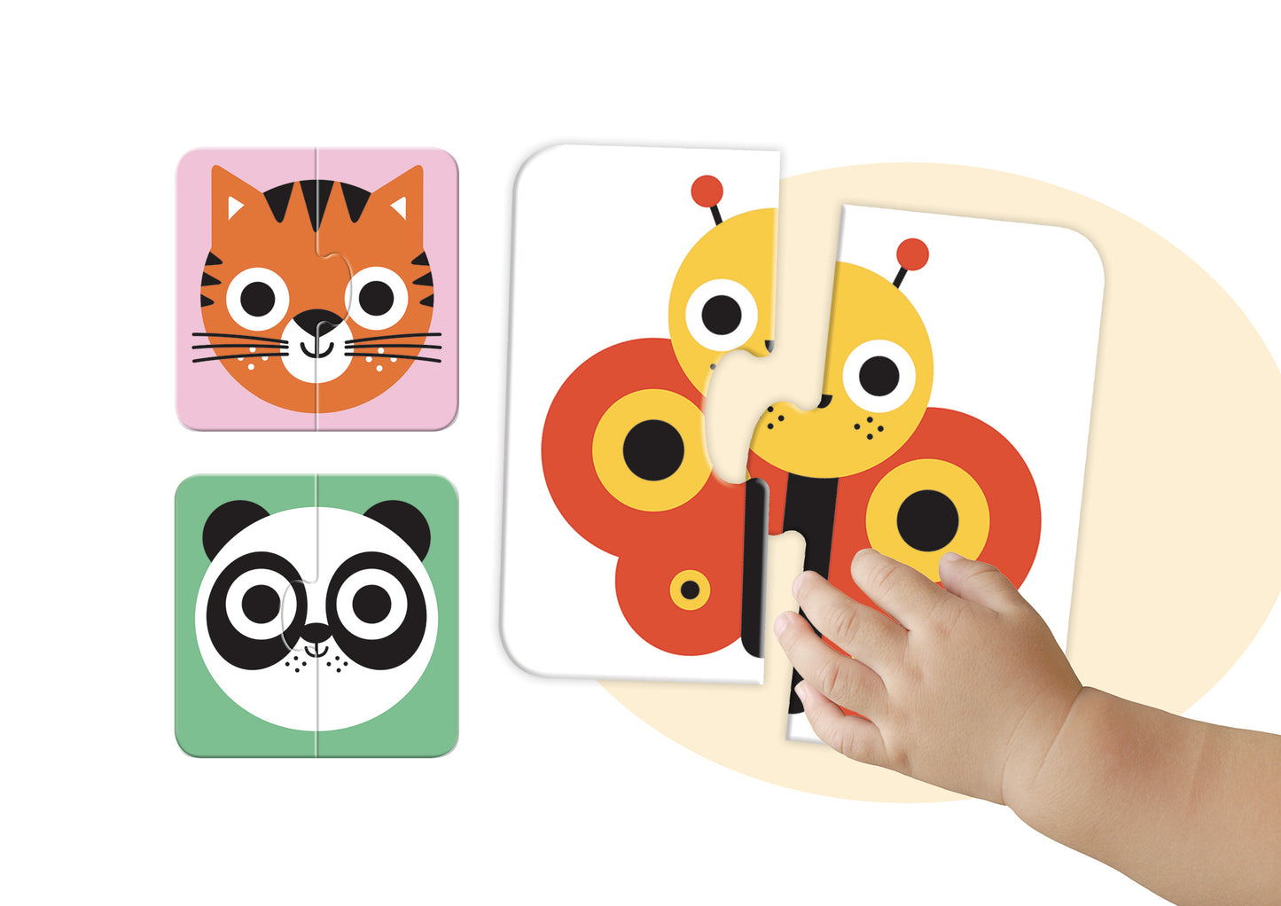 Emozioni::Primi puzzle a 2 pezzi