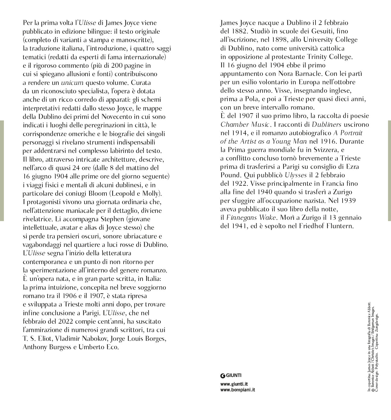 Ulisse::Testo inglese a fronte