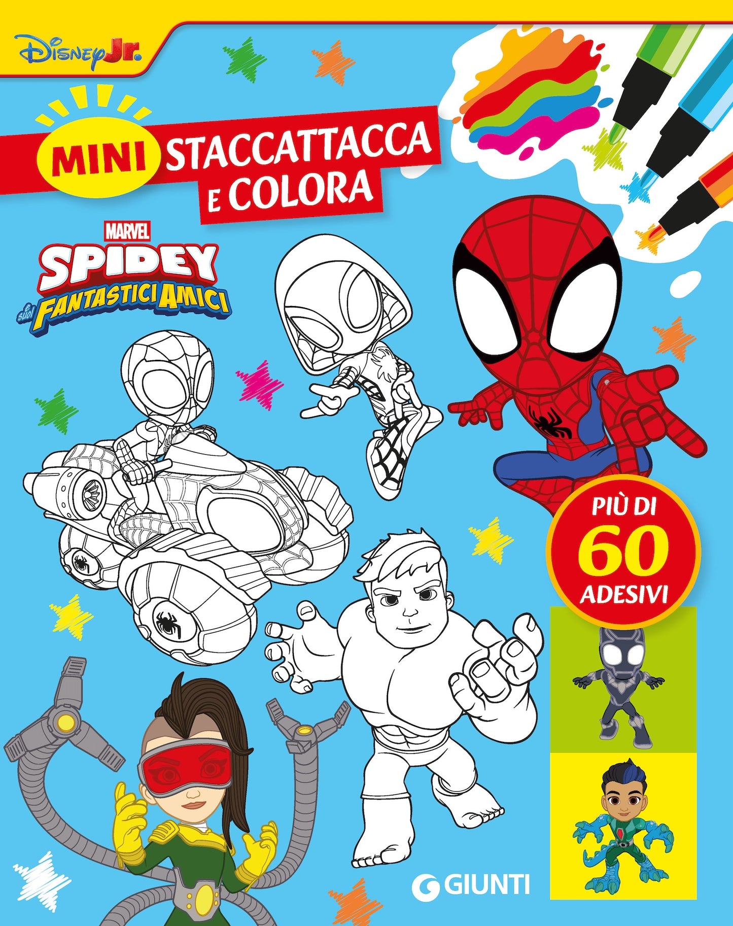 Mini Staccattacca e colora Spidey e i suoi fantastici amici::Più di 60 adesivi