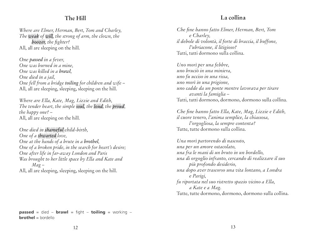 Antologia di Spoon River::con testo italiano a fronte e note linguistiche