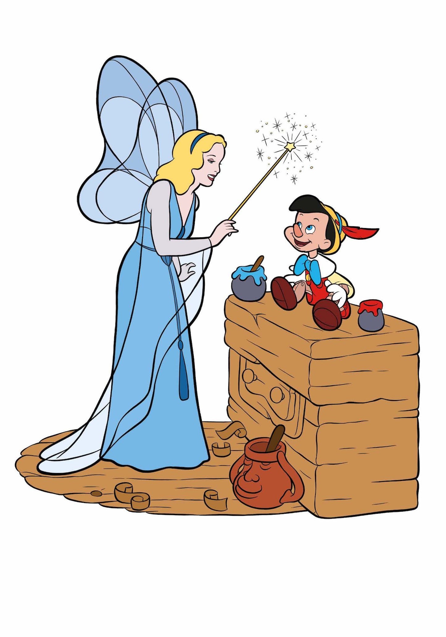 Pinocchio Primo album da colorare::Colora l'avventura