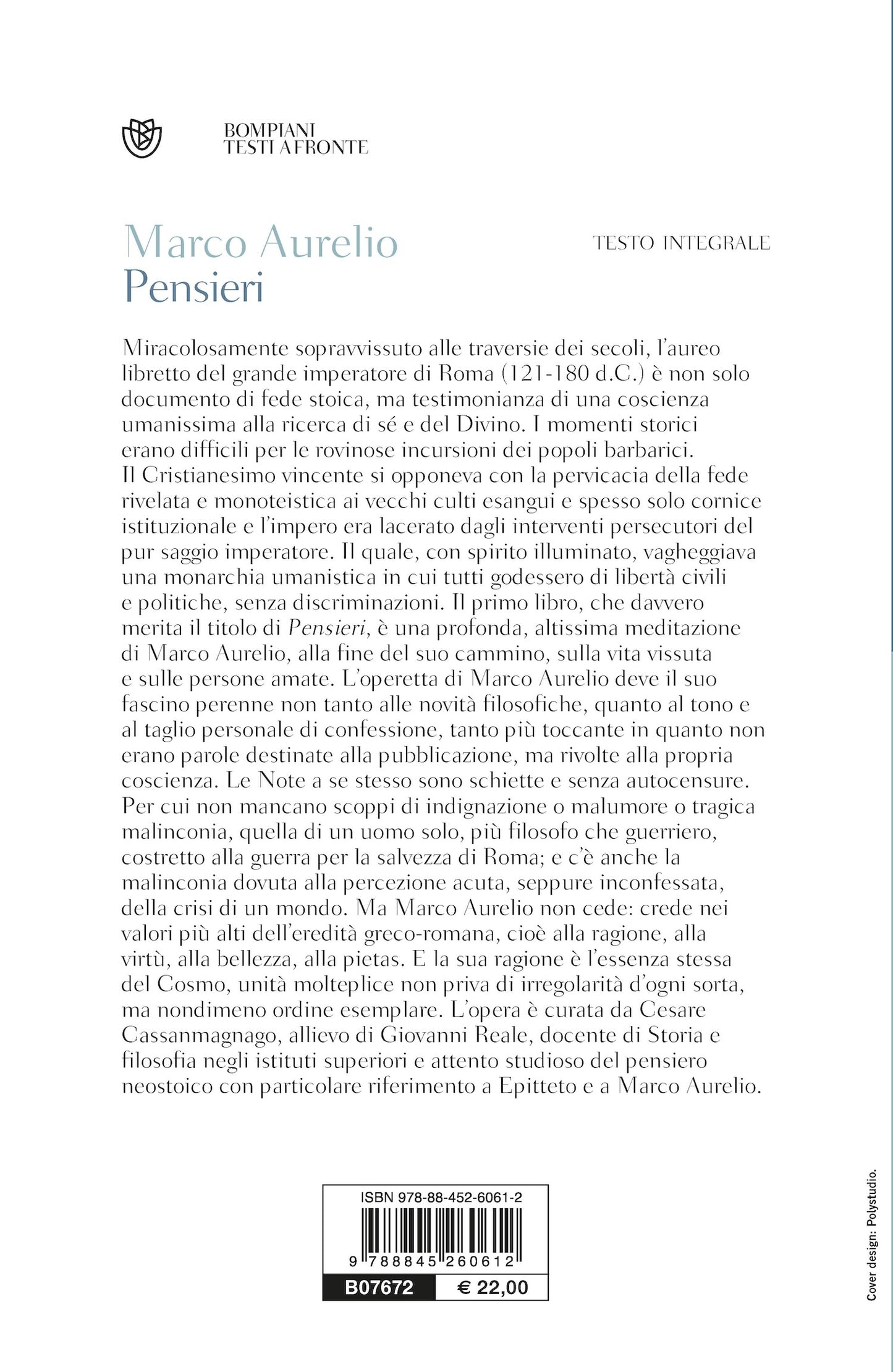 Pensieri::Testo greco a fronte