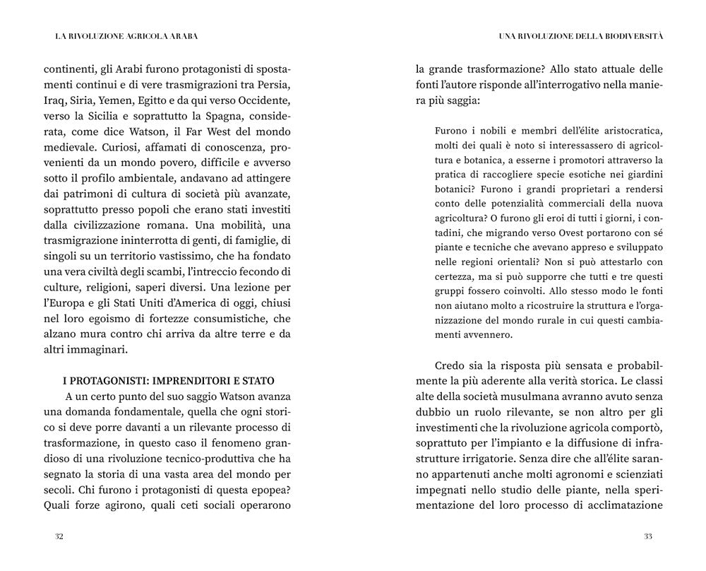 La rivoluzione agricola araba::Tra Settecento e Millecento, alle radici di ciò che mangiamo oggi