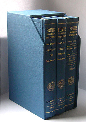 Fontes Iuris Romani Antejustiniani::in usum scholarum ediderunt S. Riccobono, J. Baviera, C. Ferrini, J. Furlani, V. Arangio-Ruiz juris antecessores