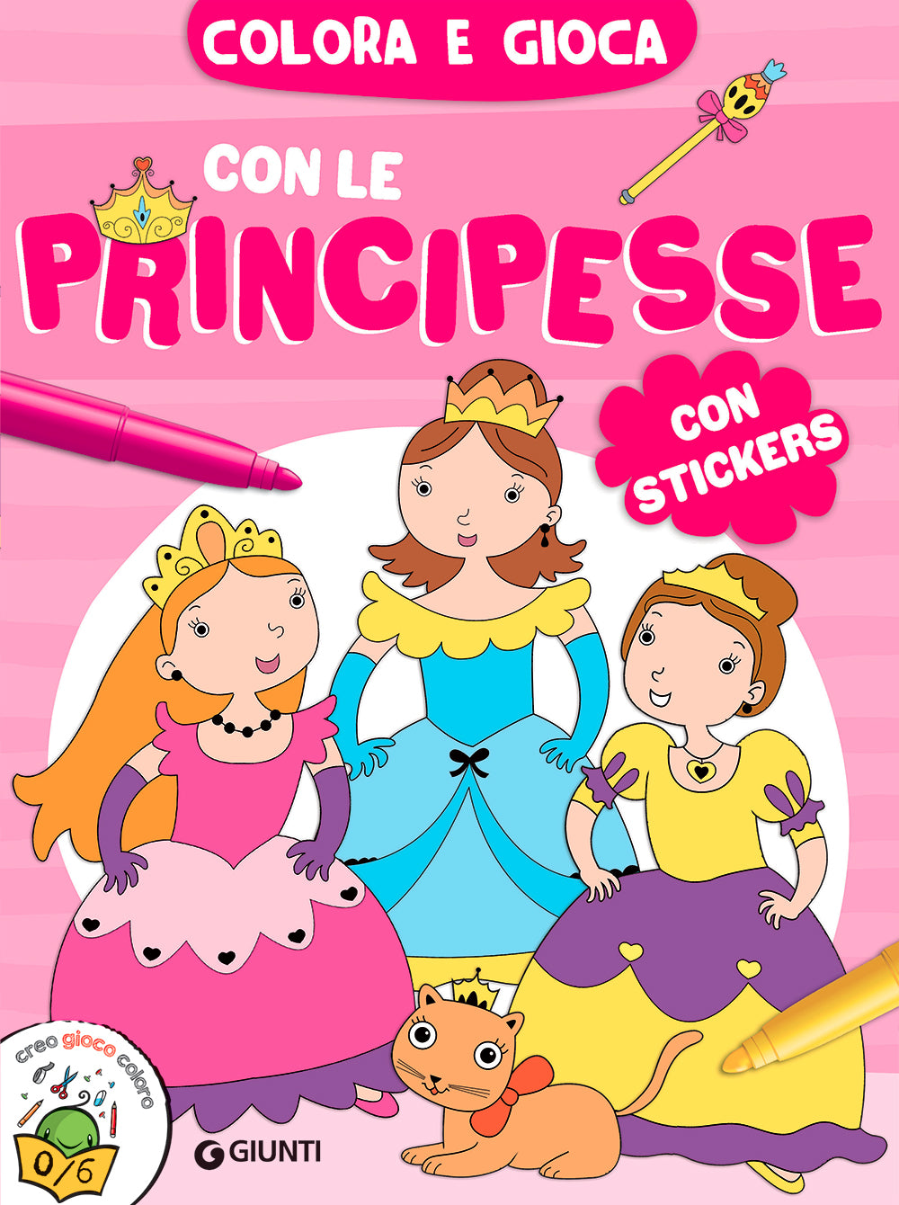 Colora e gioca con le principesse::con stickers