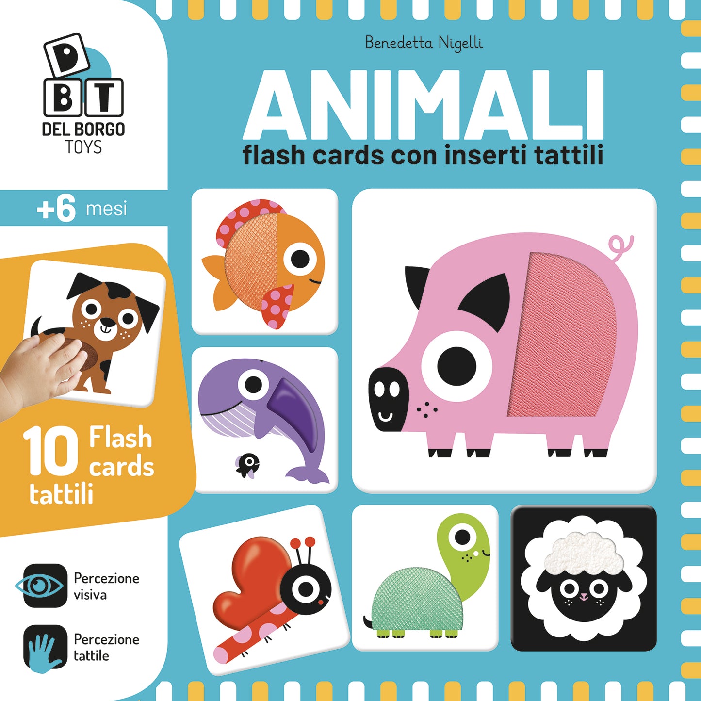 Animali::Flash cards con inserti tattili