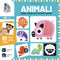 Animali::Flash cards con inserti tattili