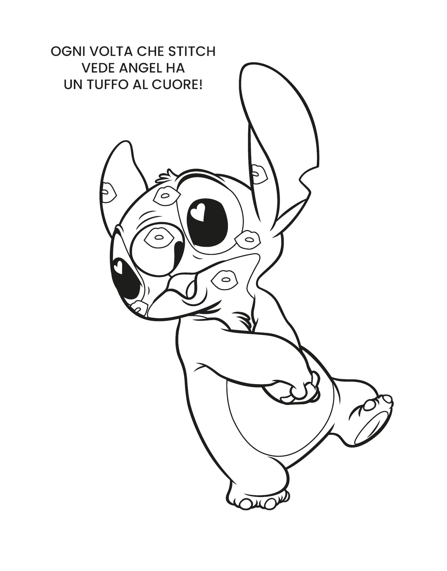 Stitch Mini Staccattacca e colora::Più di 60 adesivi