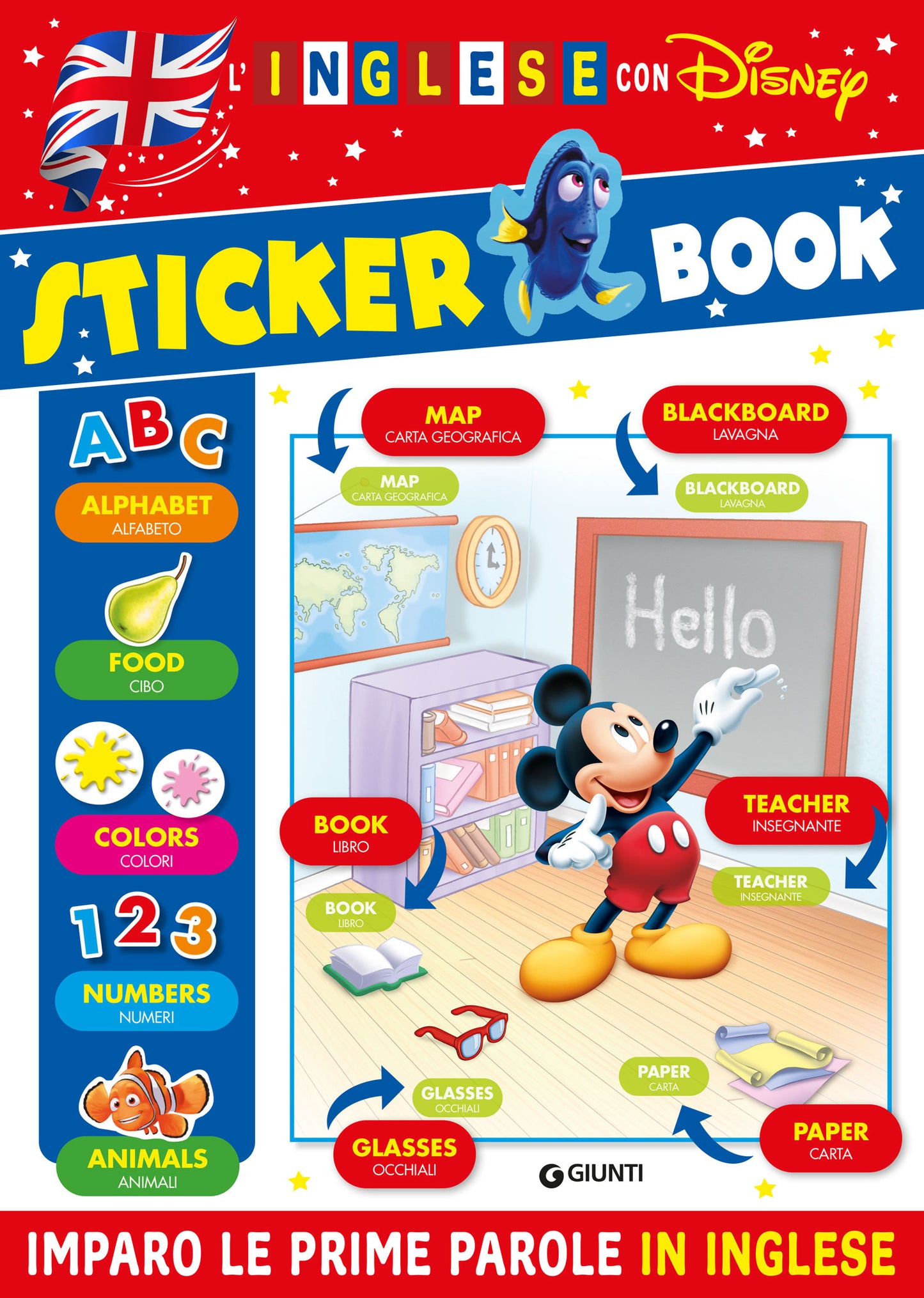 Sticker Book - L'Inglese con Disney::Imparo le prime parole in inglese