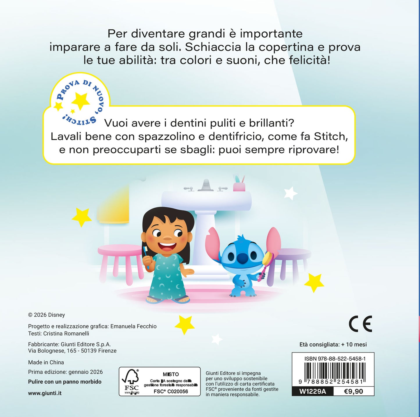 Libro Poti Puff Stitch - Il primo spazzolino::Schiaccia il nasino di Stitch