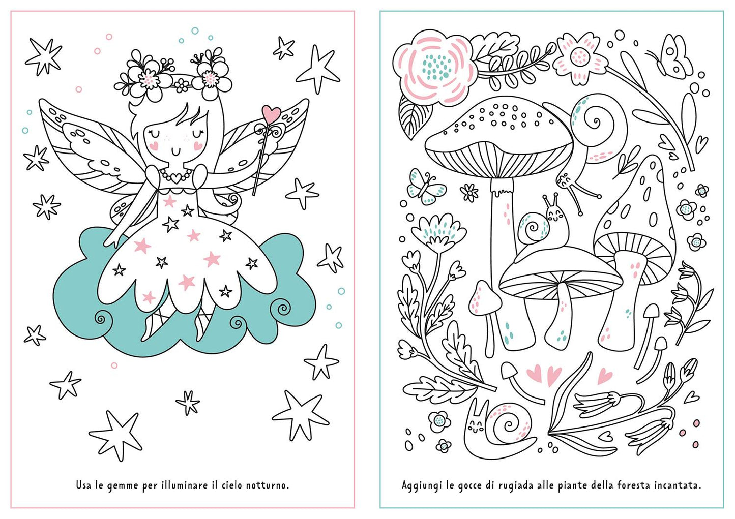 Foresta incantata::Colora con i glitter