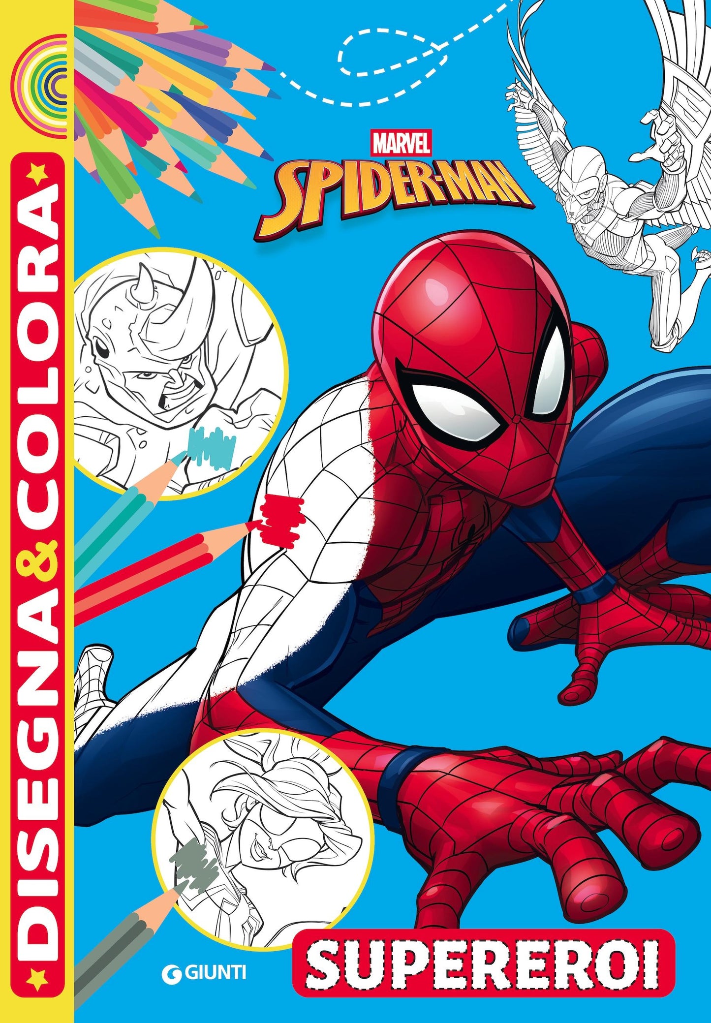 Spider-man Disegna e colora::Supereroi