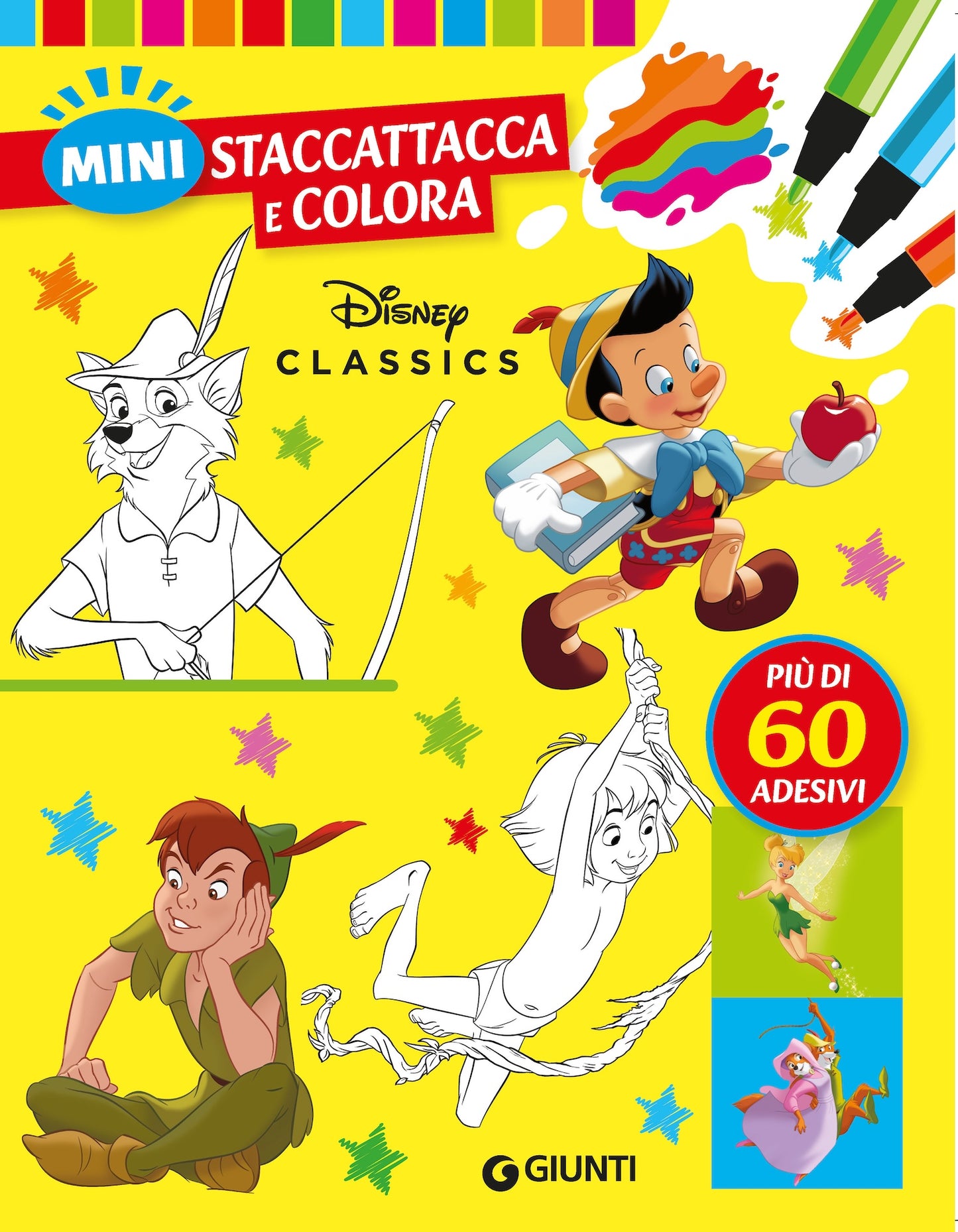 Mini Staccattacca e colora Disney Classics::Più di 60 adesivi