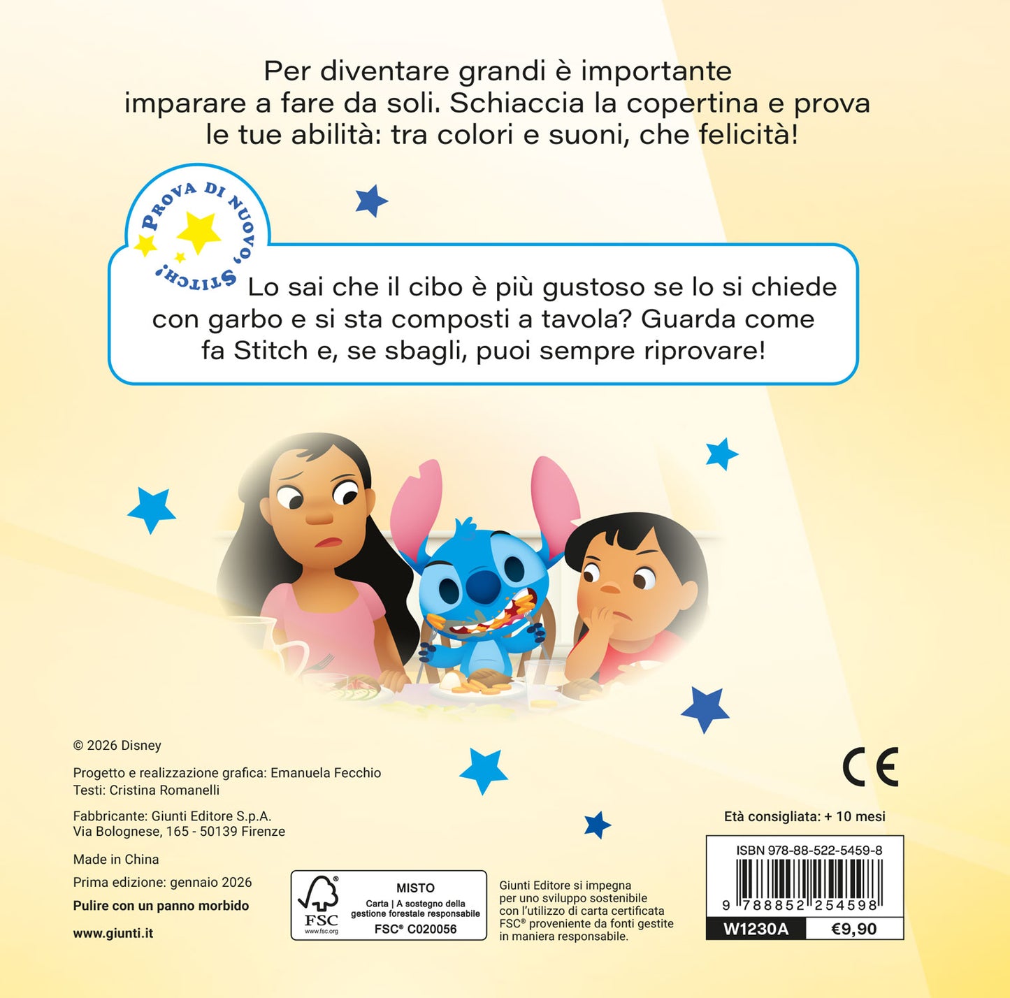 Libro Poti Puff Stitch - Come si usa la forchetta::Schiaccia il nasino di Stitch