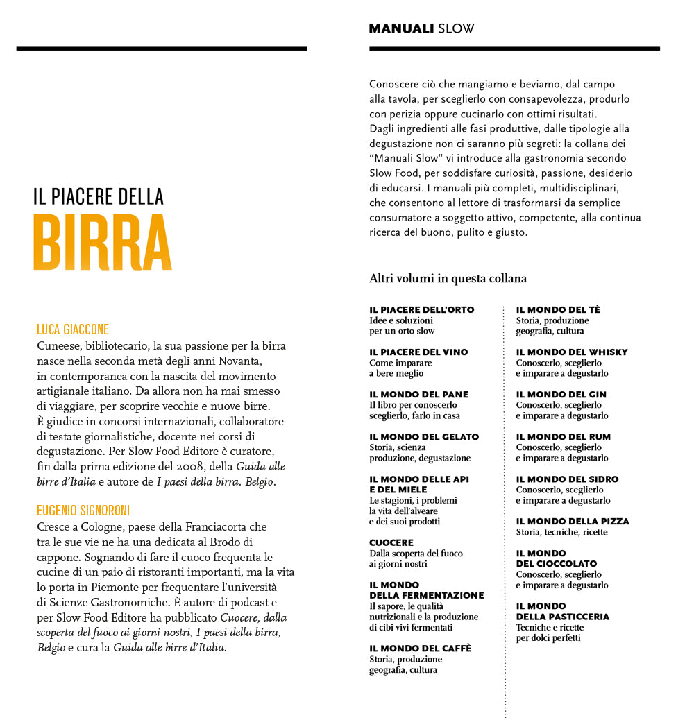 IL PIACERE DELLA BIRRA::VIAGGIO NEL MONDO DELLA BEVANDA PIU' ANTICA
