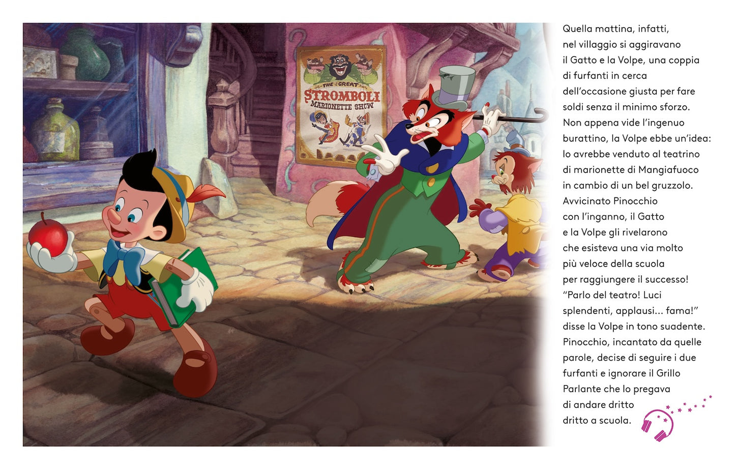 Pinocchio Leggi e ascolta con QR Code::Inquadra il Qr code e ascolta