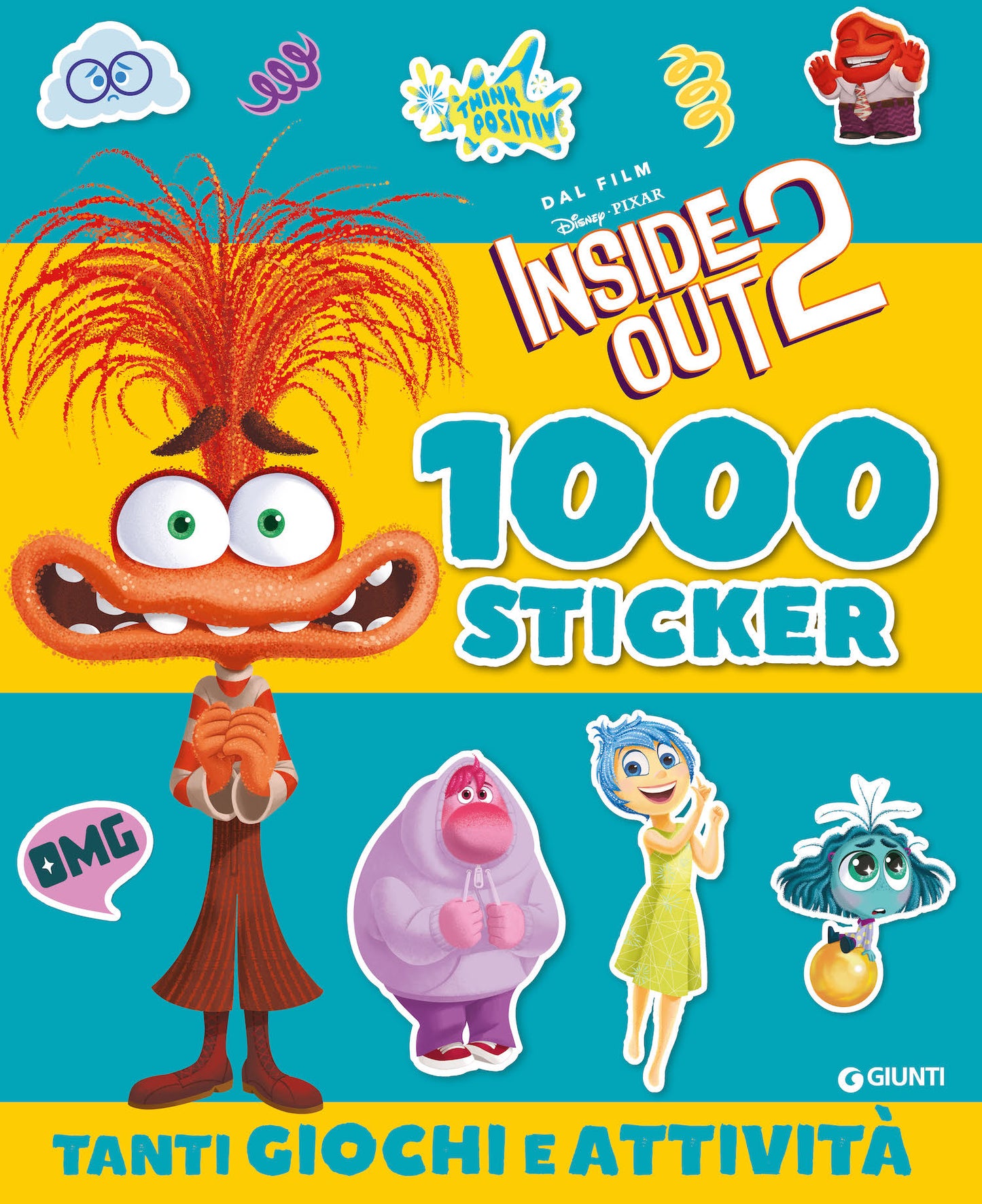 1000 Sticker Inside Out 2::Tanti giochi e attività