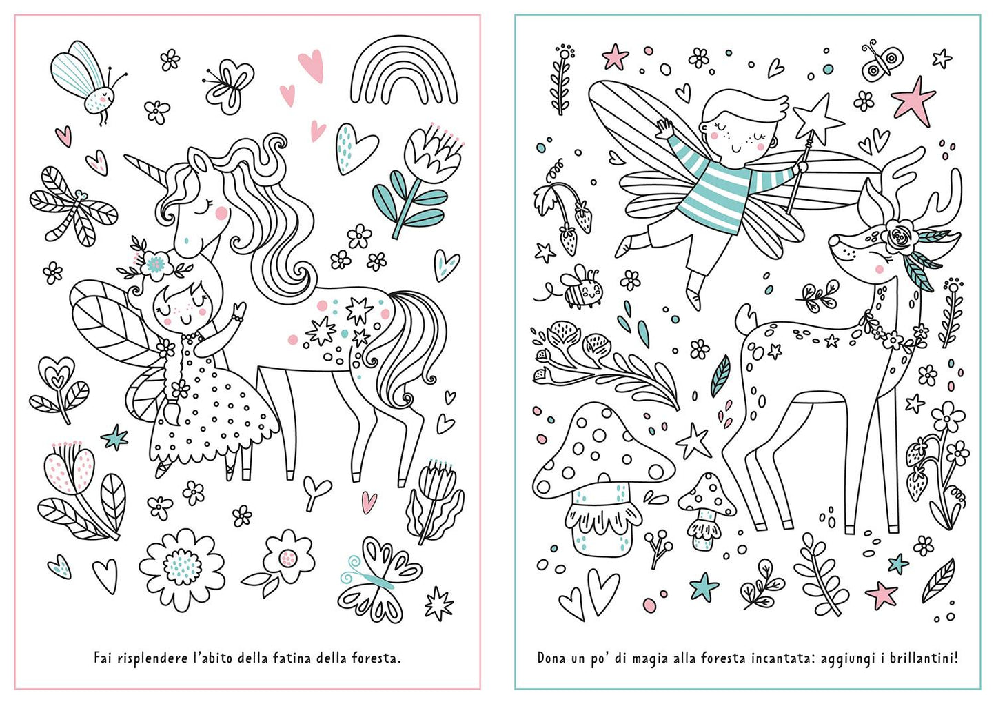 Foresta incantata::Colora con i glitter