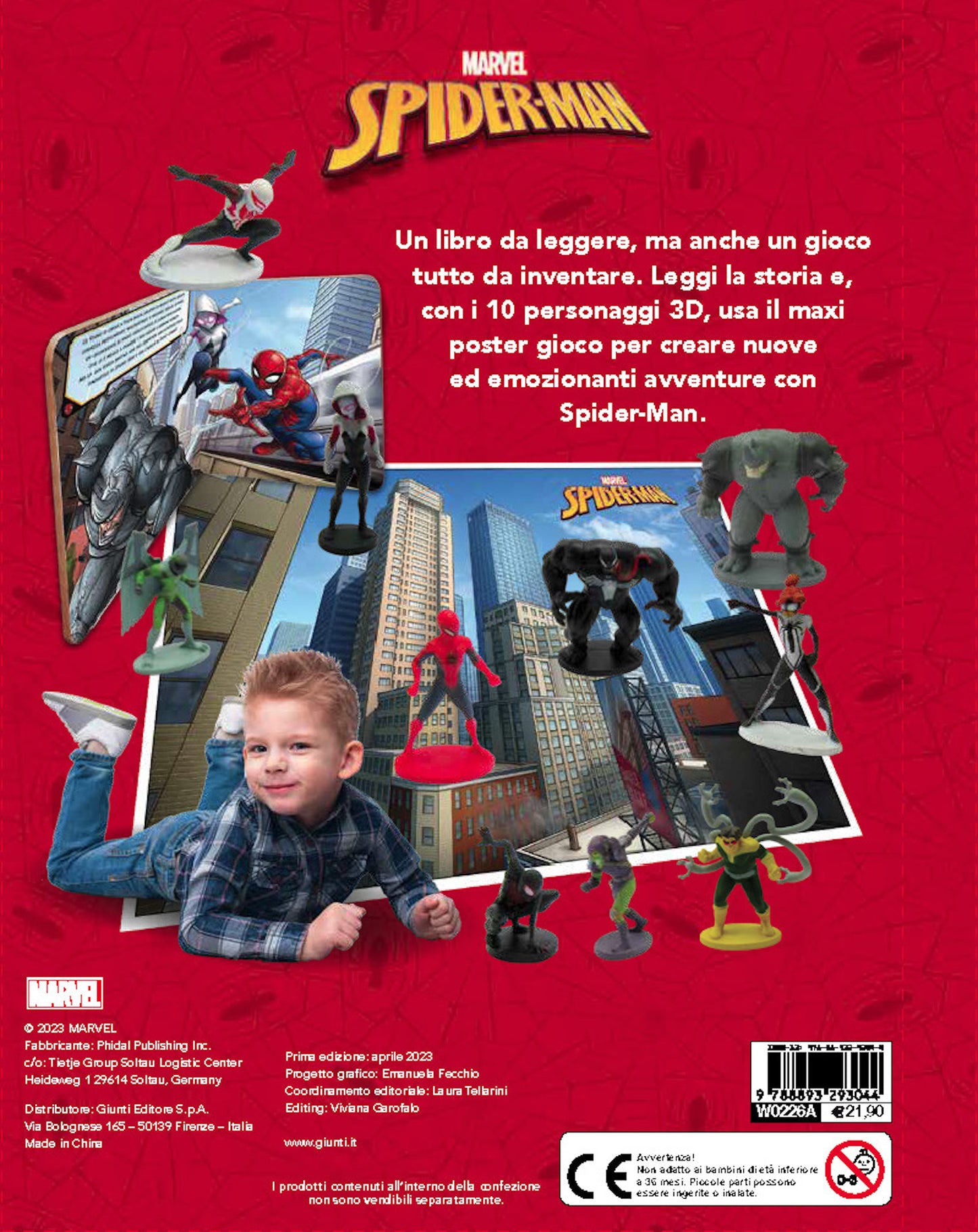 Spider-Man Maxi Box::Con 10 personaggi 3d, un libro e un maxi poster gioco