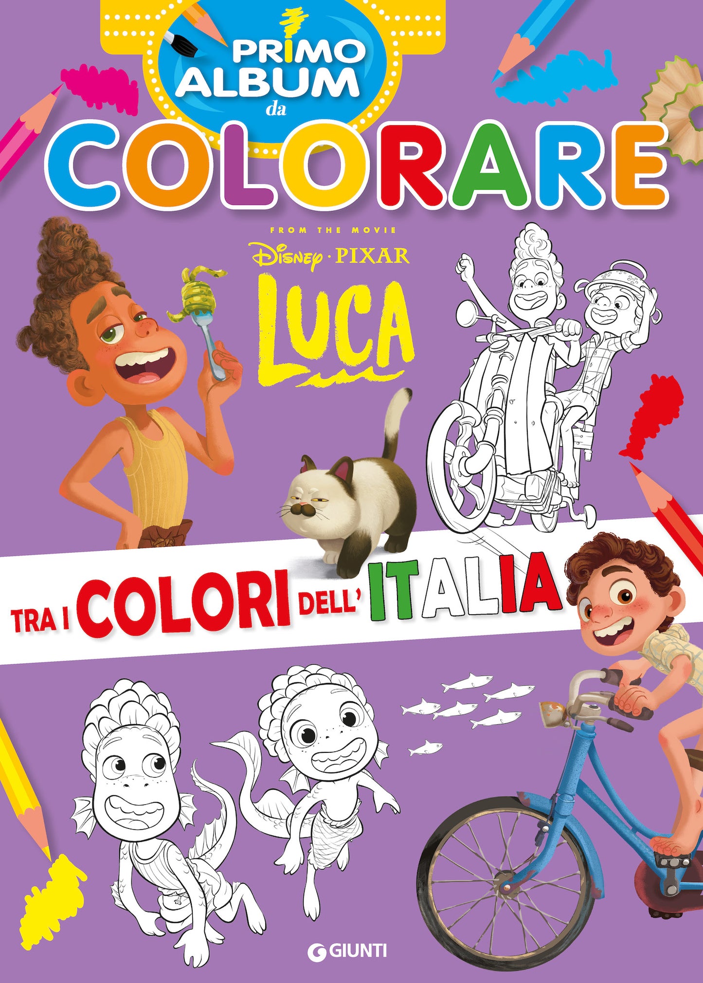 Luca Disney/Pixar Primo album da colorare ::Tra i colori dell'Italia