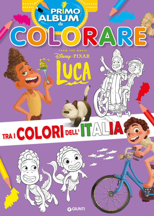 Luca Disney/Pixar Primo album da colorare ::Tra i colori dell'Italia