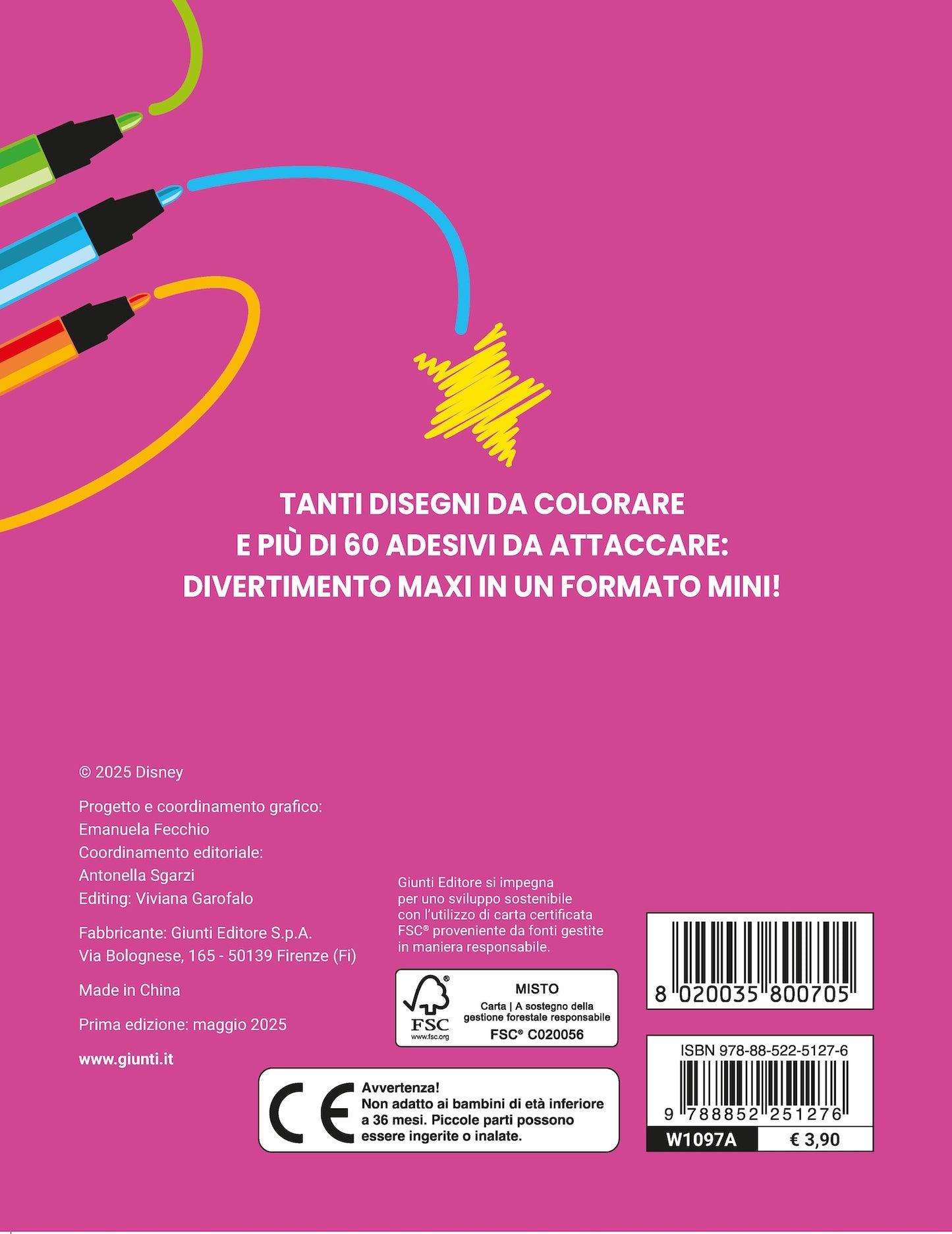 Mini Staccattacca e colora Principesse Disney::Più di 60 adesivi