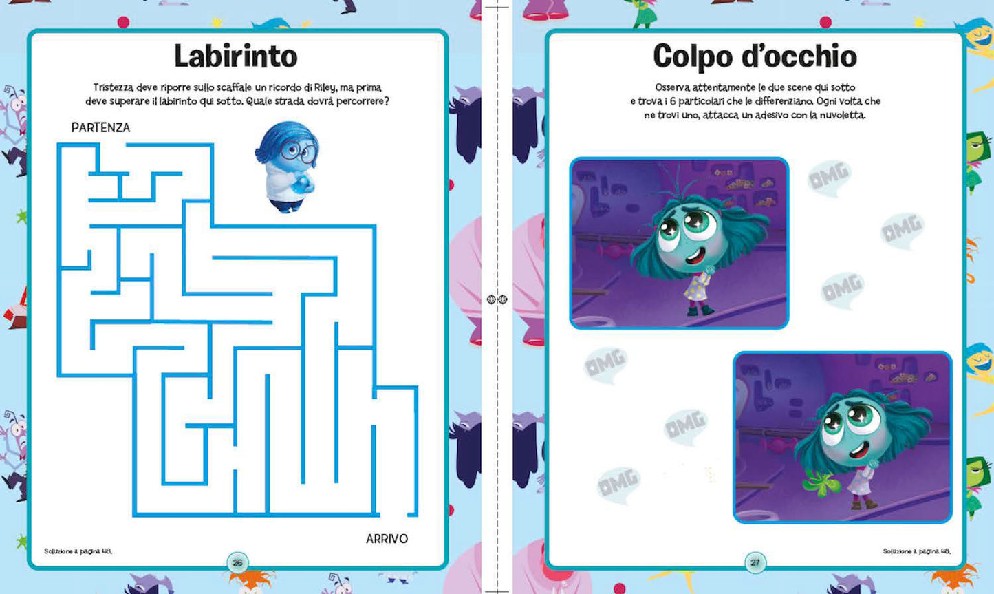 1000 Sticker Inside Out 2::Tanti giochi e attività