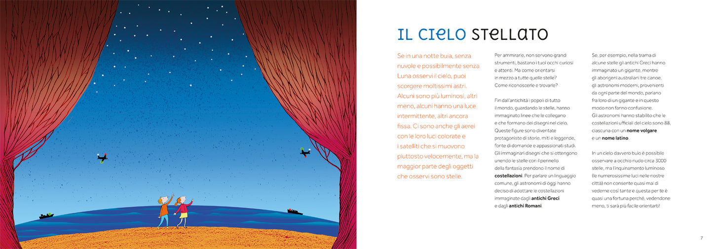 Costellazioni::Le stelle che disegnano il cielo - Con le costellazioni che si illuminano al buio!