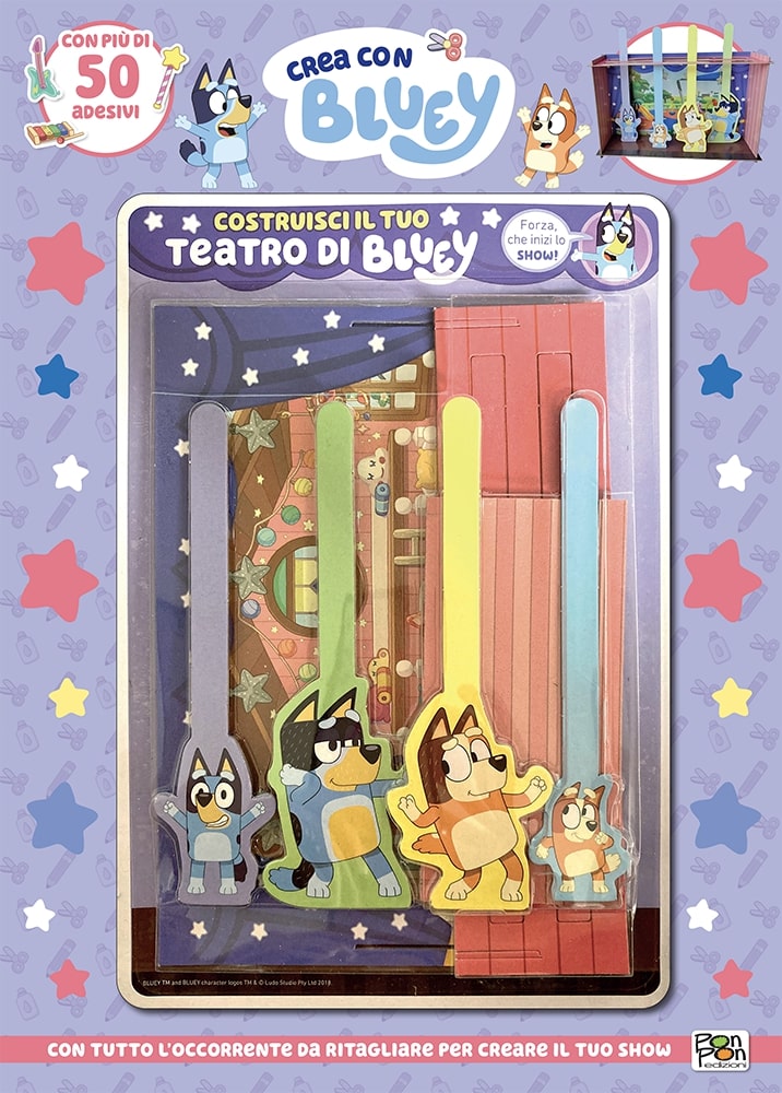 Bluey. Crea con Bluey. Costruisci il teatro di Bluey