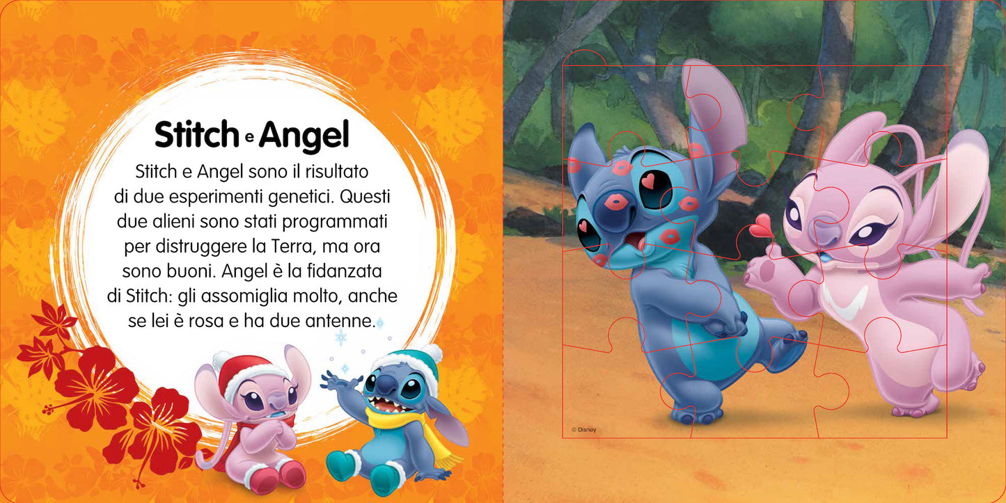 Stitch Maxi Puzzle::Con 5 grandi puzzle