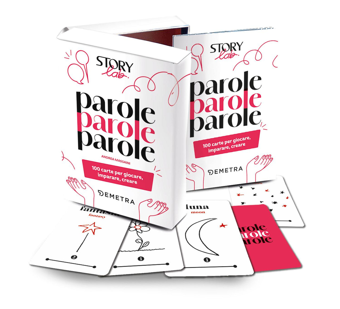 Parole, parole, parole::100 carte per giocare, imparare, creare