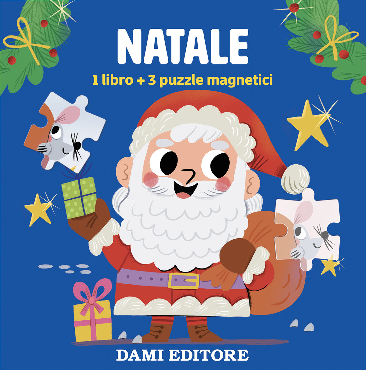 Natale::1 libro + 3 puzzle magnetici