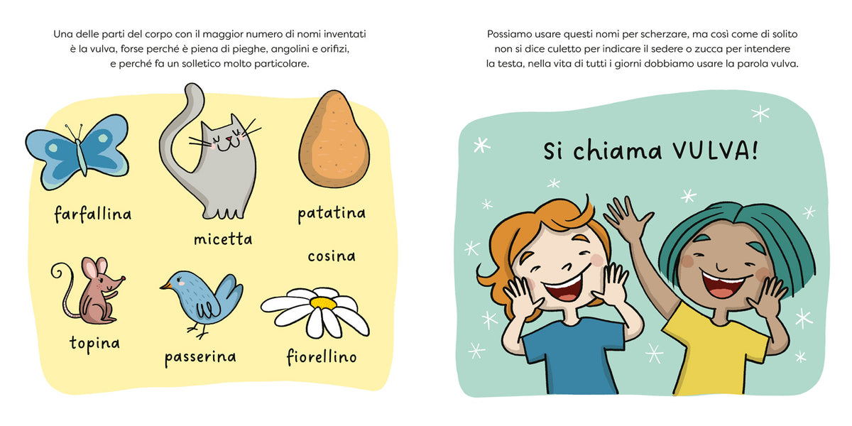Farfallina? Si chiama vulva!::Per parlare con serenità e senza imbarazzo di sessualità con i bambini