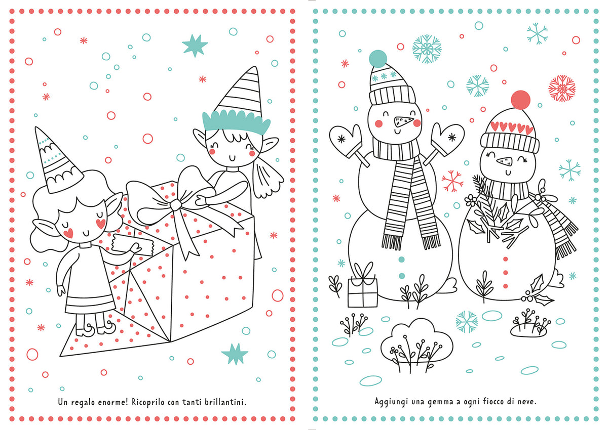 Magia di Natale. Colora con i glitter::Colora con i glitter