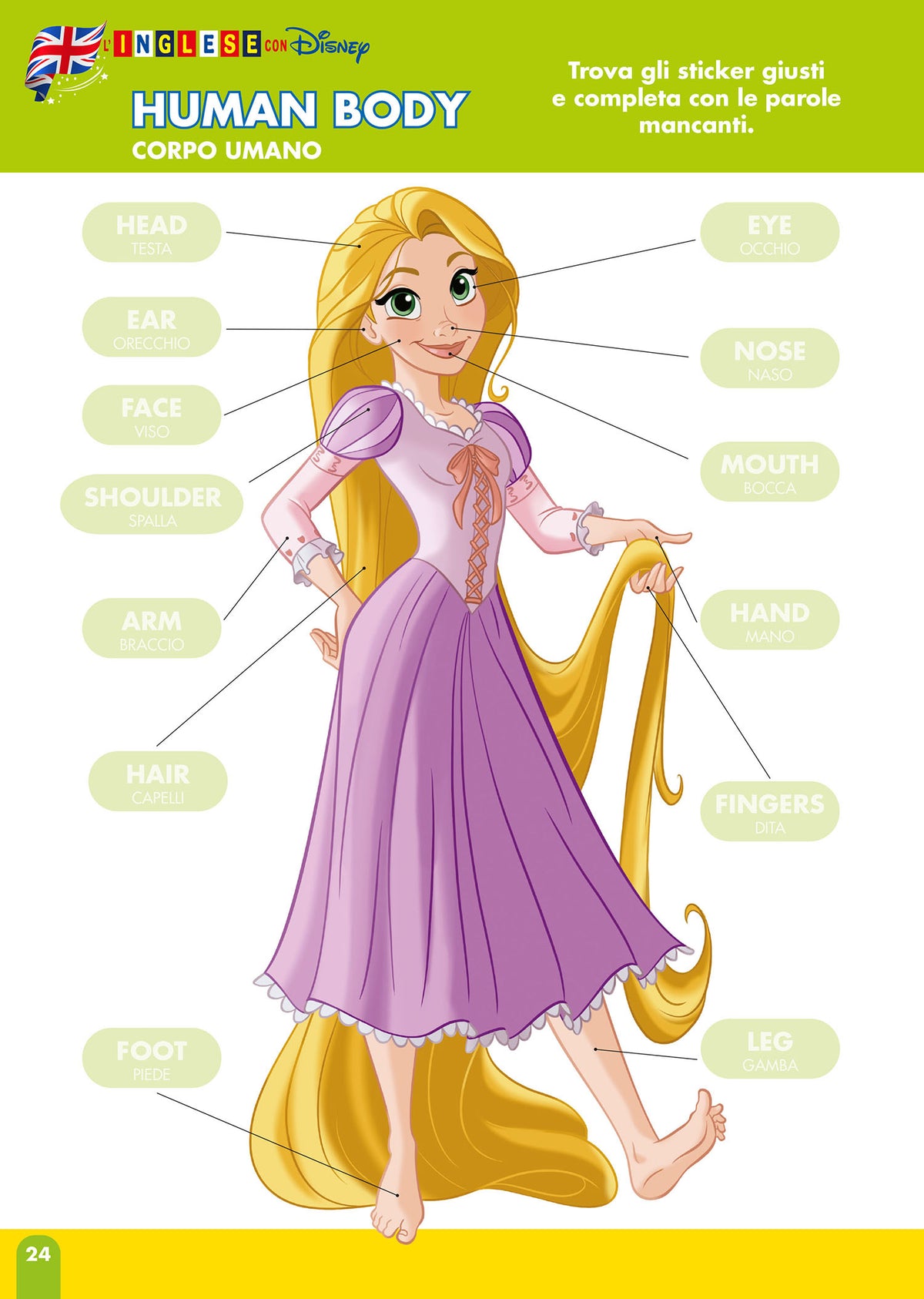 Sticker Book - L'Inglese con Disney::Imparo le prime parole in inglese