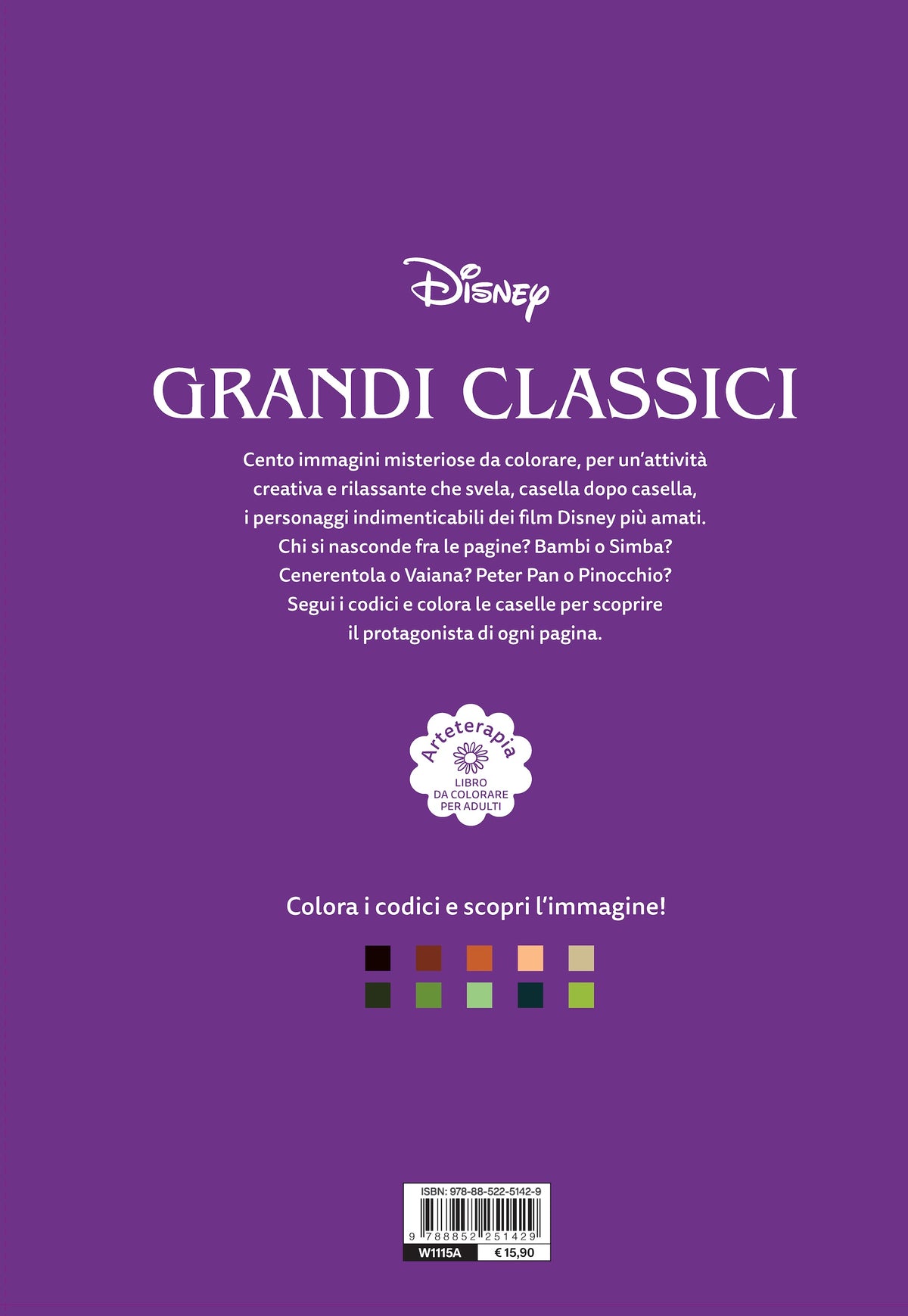 Grandi Classici Colori Misteriosi::Arteterapia Libro da colorare per adulti