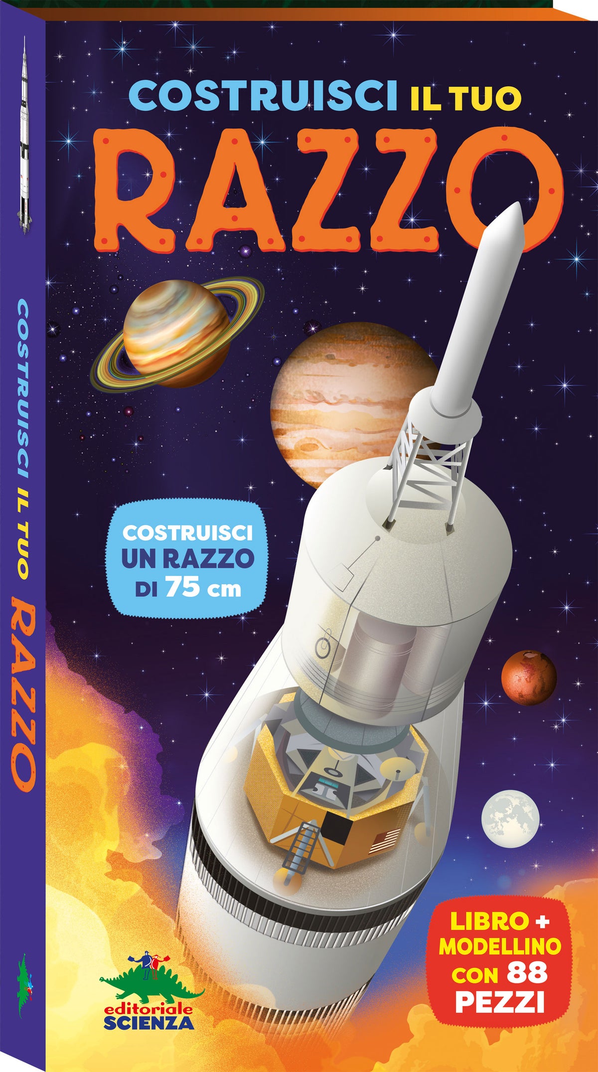 Costruisci il tuo razzo::Libro + modellino di 88 pezzi