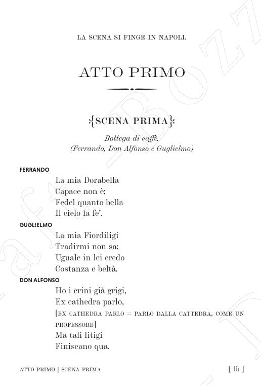 COSI' FAN TUTTE