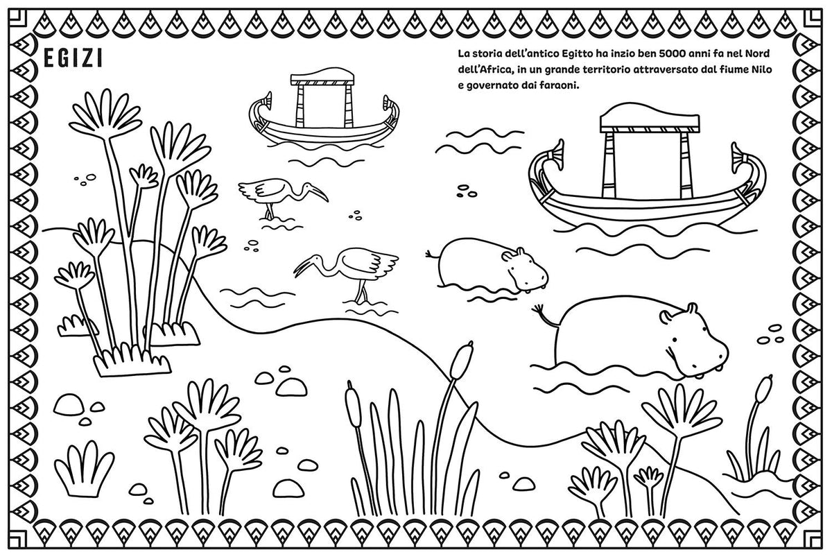 Mondi antichi. Egizi Greci Romani::Coloring Book