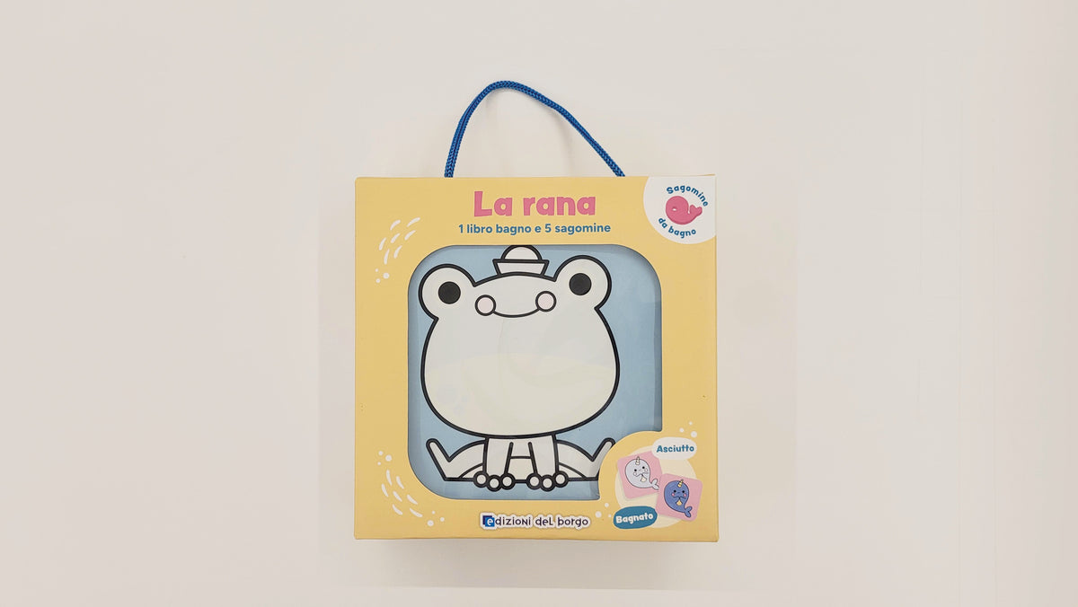 Sagomine da bagno - La rana::1 libro bagno e 5 sagomine