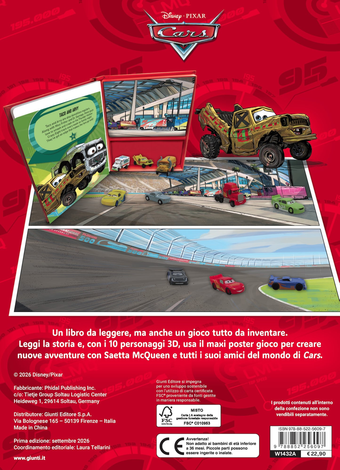 Cars Maxi Box. Con 10 personaggi 3D, un libro, un maxi poster gioco