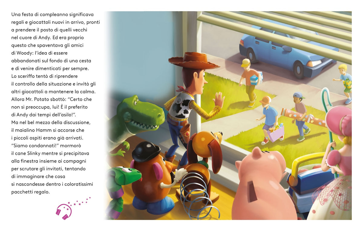 Toy Story Leggi e ascolta con QR Code::Inquadra il Qr code e ascolta