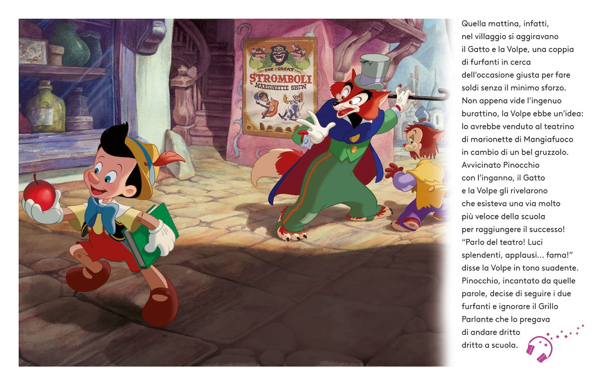 Pinocchio Leggi e ascolta con QR Code::Inquadra il Qr code e ascolta