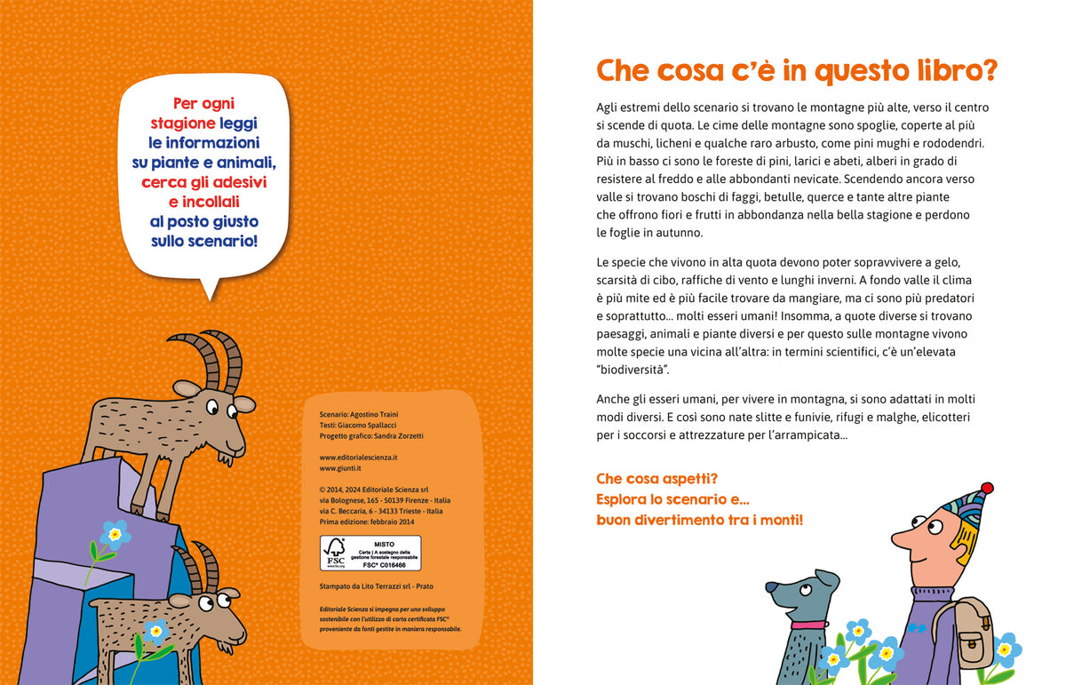 La montagna::Con più di 100 adesivi!