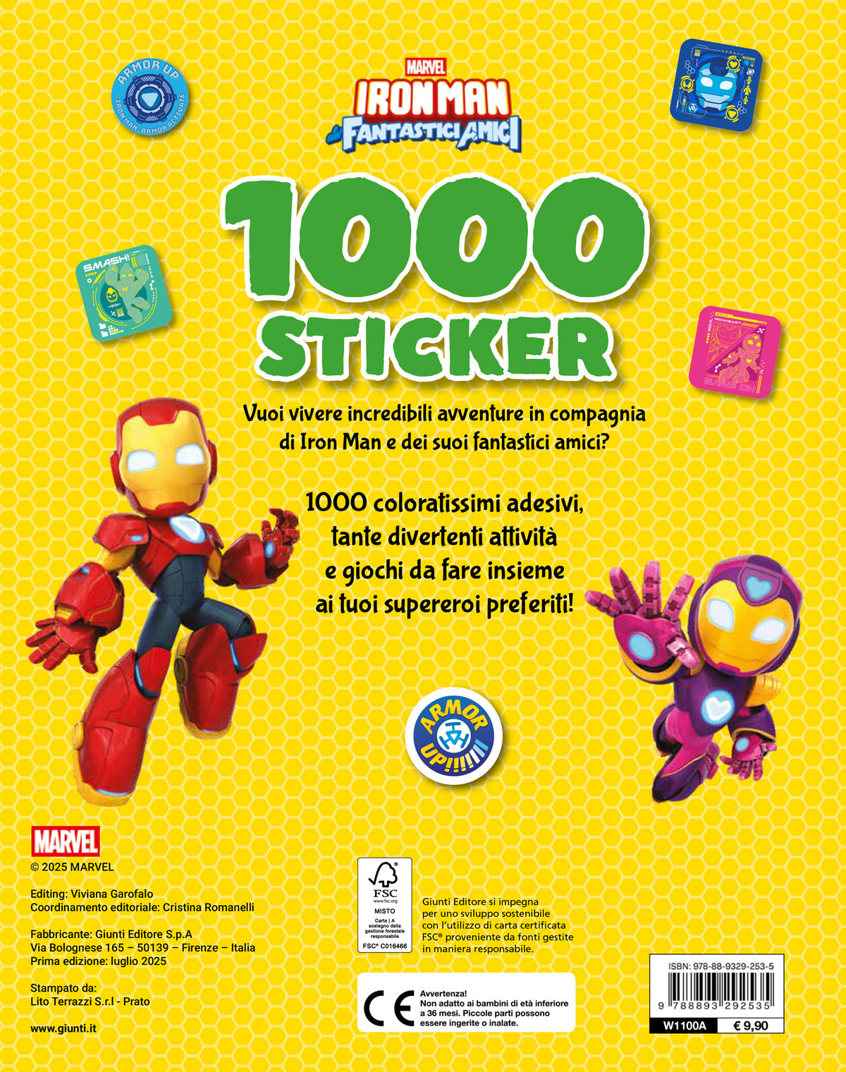 Iron Man e i suoi fantastici amici 1000 Sticker::Tanti giochi e attività