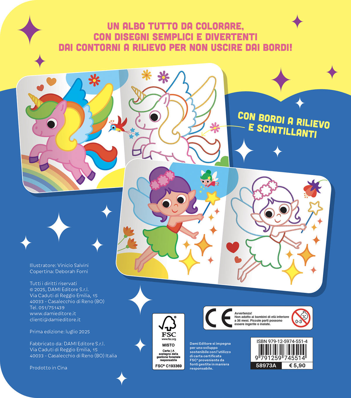 Colora i mondi magici scintillanti