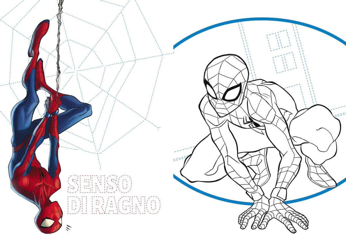 Spider-man Disegna e colora::Supereroi