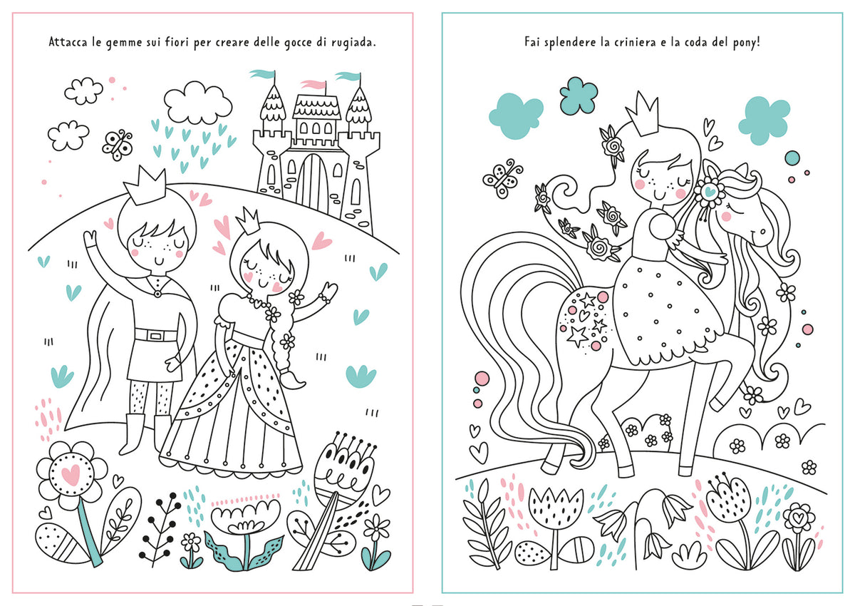 Regno magico::Colora con i glitter