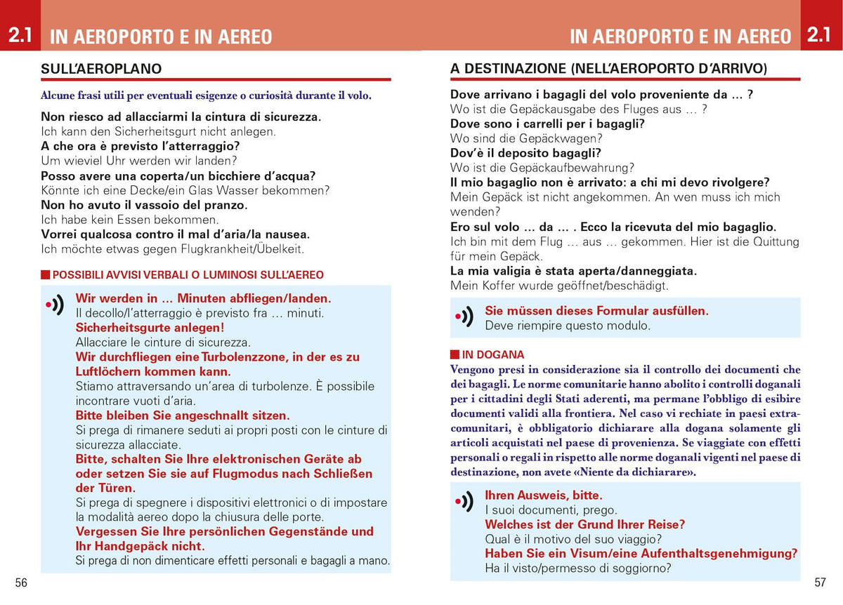 TEDESCO PER VIAGGIARE::Dizionario/Frasario